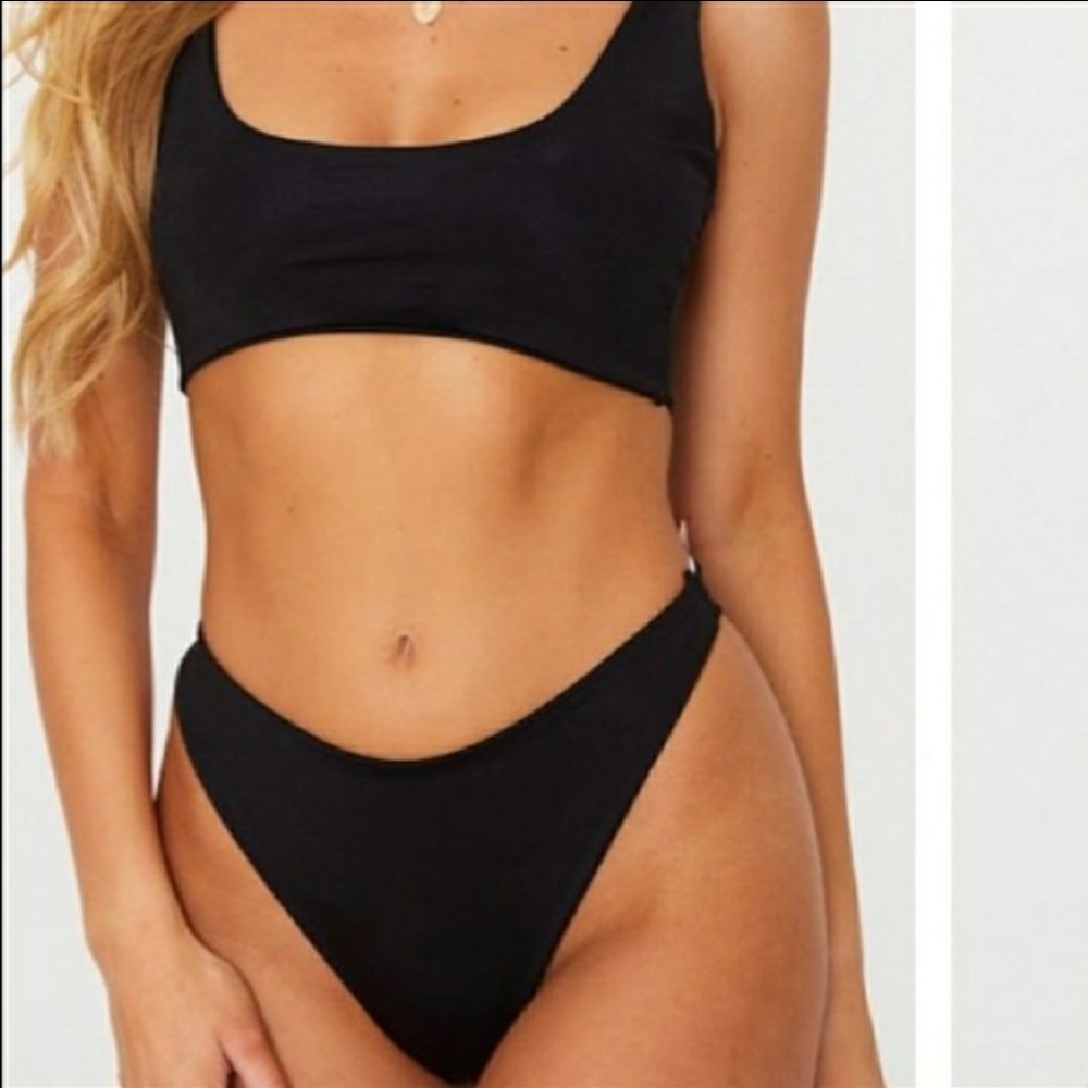Two Piece Black Bikini